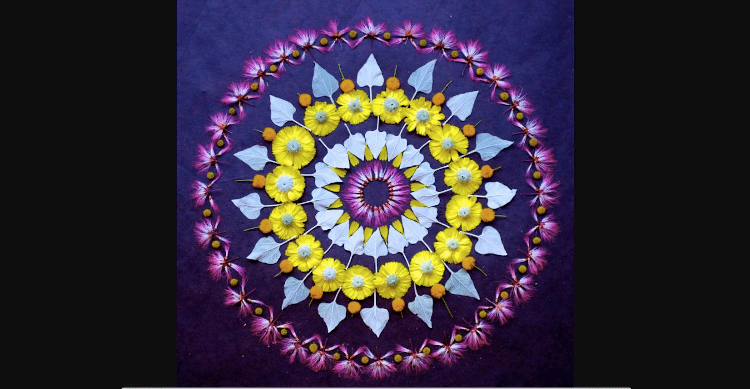 Mandala de fleurs Kathy Klein