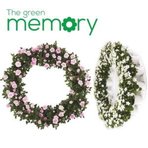 Fleurs détachable de the green memory pour un enterrement écologique