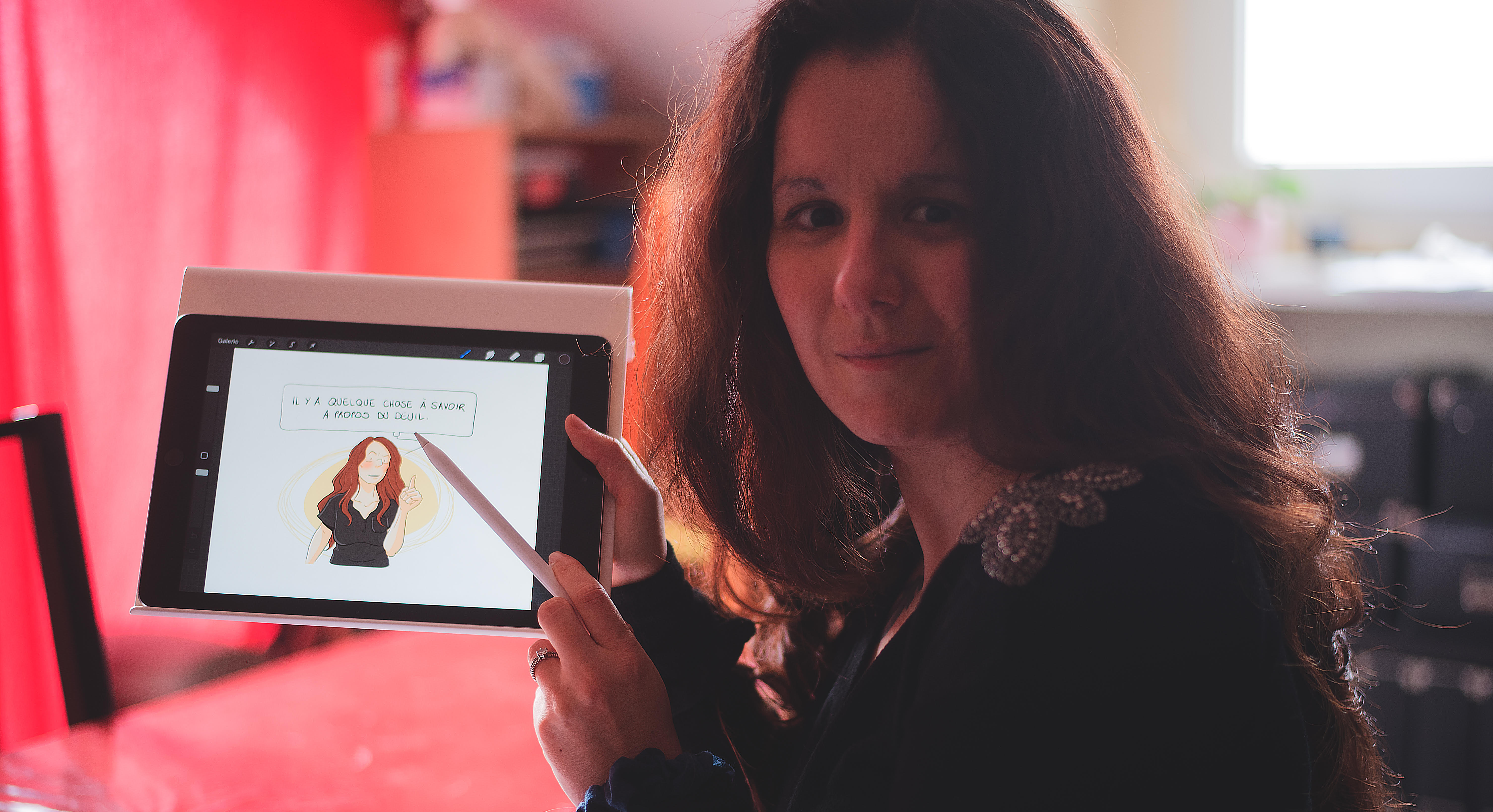 Sarah Belmas présente ses strips de BD